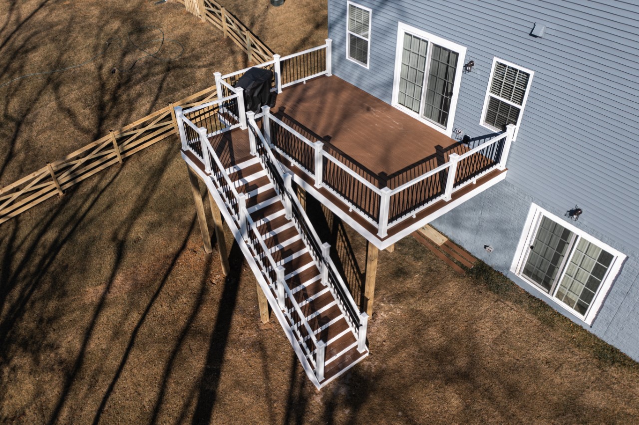 Trex deck install and design